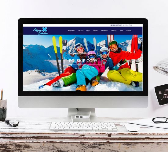 Strona internetowa klubu sportowego